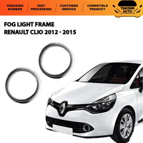 Renault Clio 4 For Sport Tourer Chrome Fog Frame-2012-2015 Models Compatible With Quality Car Accessory