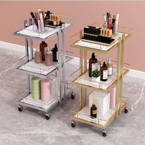 Salon manicure cart shelf multi functional eyelash beauty hair embroidery barber shop salon tool car