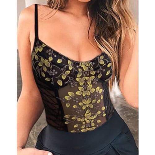 Sexy Pink Lace Cutout One Piece Push Up Shein Women Bodysuit Shoulder Strap Neon Bodycon Clothes Monos De Verano Bodies Mujer