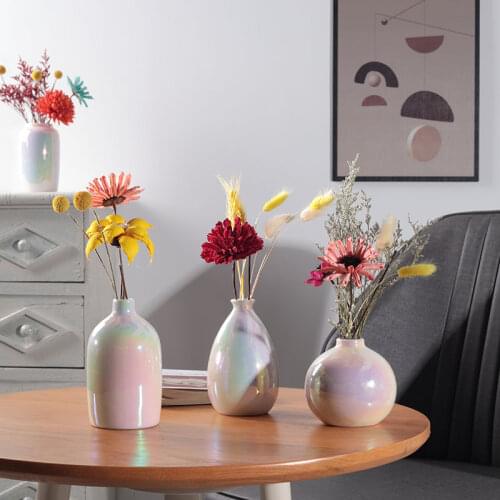Modern Display flowers Desktop Ornaments Flower Vases Home Dried Flower Artificial flower Accessories living room decoration