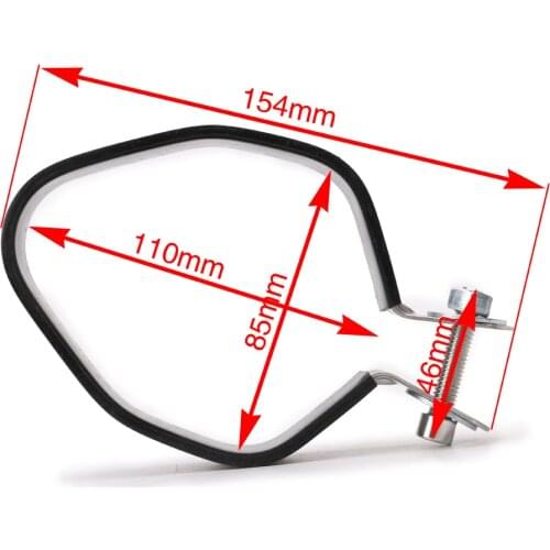 1 Set 85mm Motorcycle Exhaust Hose Clamp Clip Exhaust Muffler Pipe Clamp Silencer Universal Butt Joint Band Exhaust Clamp