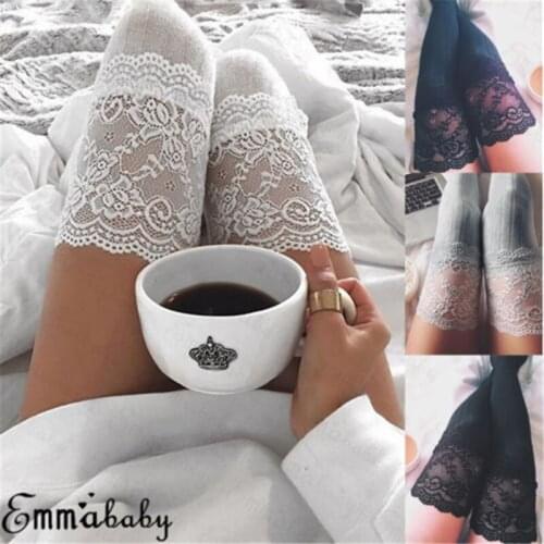 Womens Stockings Warm Thigh High Over the Knee Socks Long Cotton Lace up Stockings medias Winter Sexy Stockings