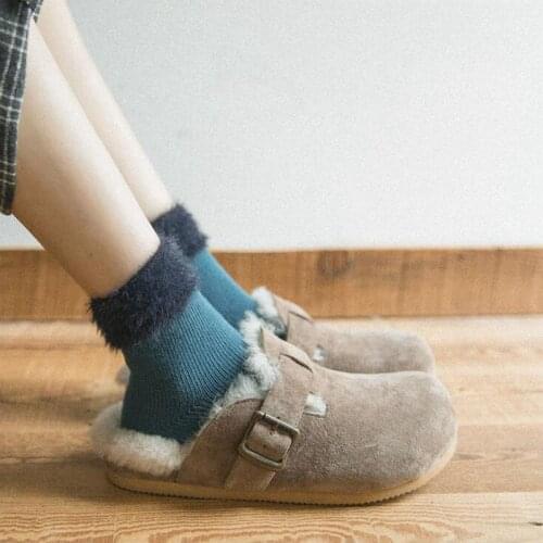 Women Wool Cashmere Cotton 5 Color Thicken Thermal Warm Winter Soft Casual Solid Winter Socks Comfortable 2018