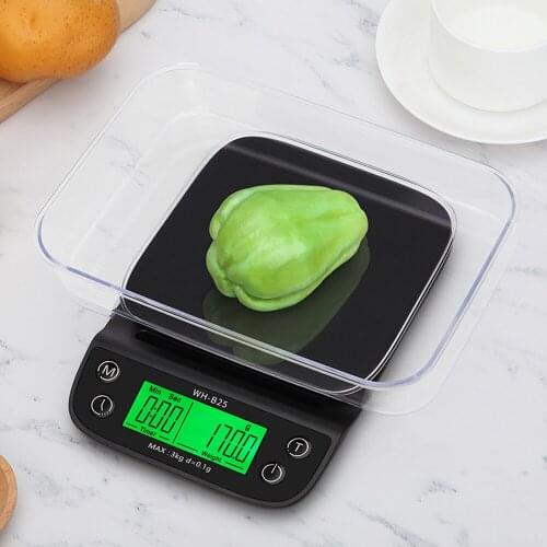LCD Digital Scale 3kg/0.1g Balance Weight Scale for Coffee Food Diet Powder Medicine Scale Postal Kitchen Medical Scale g oz lb
