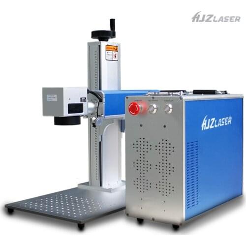 30W 50W 60W 100W Metal Jewelry Plastic Mopa Color Fiber Laser Cutting Engraver Engraving Marking Machine with Rotary