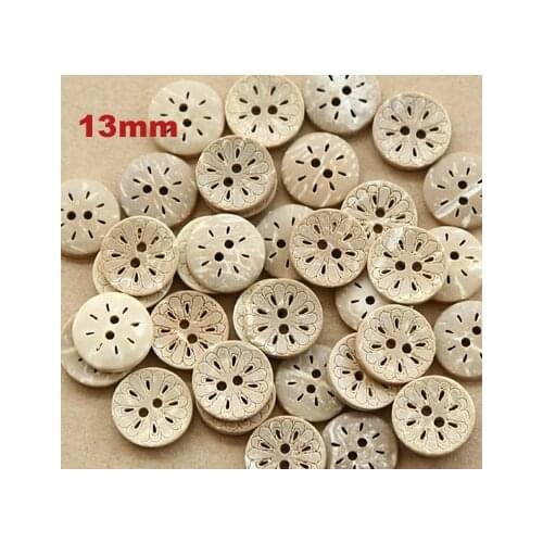50pcs/lot Round Natural coconut buttons, 13mm Accssories sewing button (ss-748)