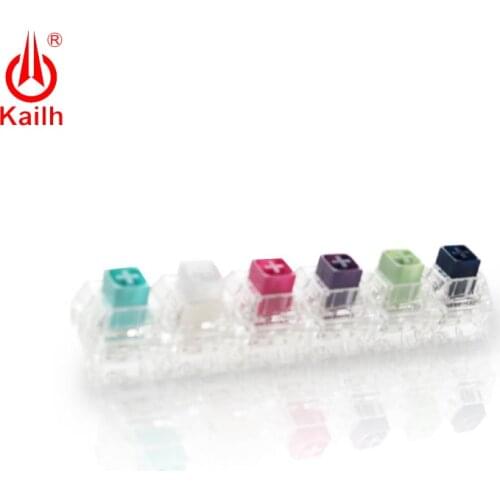 6pcs Kaih Box Crystal Pro Navy Jade Royal Pinks Machine Keyboard Diy Switch RGB/SMD IP56 Water-proof MX Switches Tester