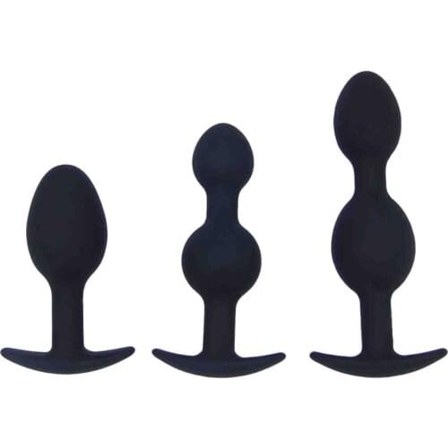 3PCS/SET Anal sex toys Anal Plug Massage Stimulate Pull Beads Anal Massage Stick Adult Masturbation Sex Tools For women And Men
