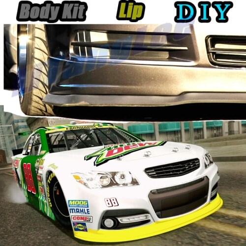 Car Bumper Lip Front Spoiler Skirt Deflector For Chevrolet SS 2014~2017 Tune Car Modified Body Kit VIP Hella Flush Lips