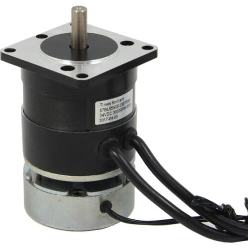 Nema23 DC Brushless Motor with Brake 24V 60W 3000 rpm High Torque