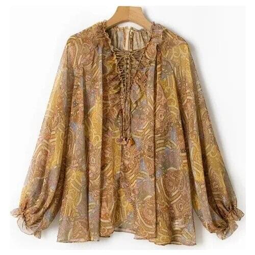 Женские шелковые рубашки CHAIYAO China At AliExpress