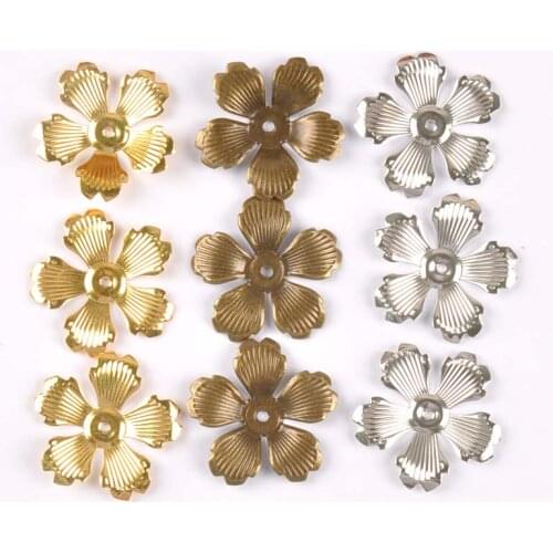 Retro 3 Colors Flowers Wraps Filigree Connectors Embellishments For Scrapbooking Home Decor Handicraft Metal Crafts yk0762-1