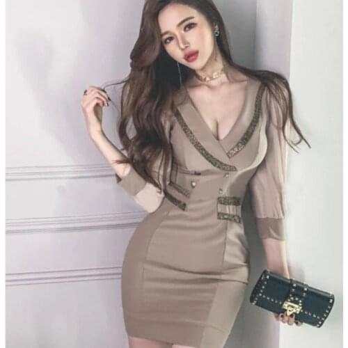 Fashion Women Three-quarter Sleeve Corset Chiffon Patchwork Mini Wrap Dress Plus Size Summer Dresses for Women 2021 Sundress