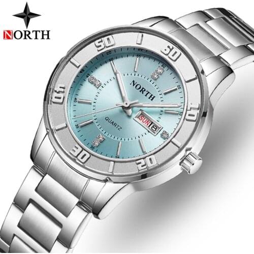 NORTH New Watches Women Brand Luxury Fashion Quartz Lady Watch Simple Mesh Belt Casual Ladies Sport Gift Girl Relogio Feminino