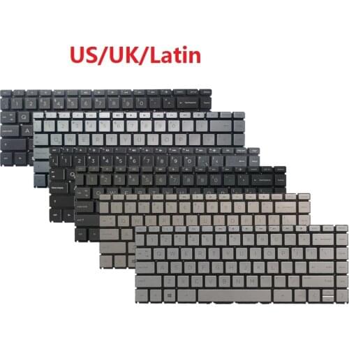 New Latin/LA Laptop keyboard For HP Pavilion X360 14-CD 14T-CD 14M-CD TPN-W131 14-CE 14-DH TPN-Q207 no Frame silver