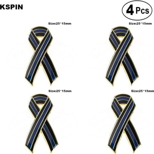 Tin Blue Badge Lapel Pin Brooch PinS BadgeS BroochS Icons 4pcs