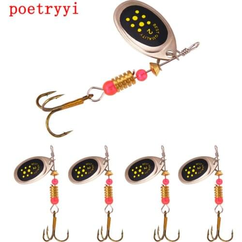 POETRYYI Metal Fishing Lure 1Pc 3.1g 5.5CM Spoon Lure Spinner Bait Fishing Tackle Hard Bait Spinner Bait Isca Artificial 30