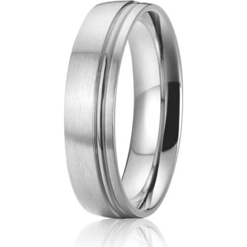 Custom full USA size 5 - 15 surgical grade health pure titanium ring stainless steel jewelry for men