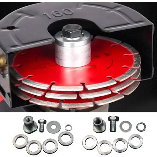 Pracatical Angle Grinder To Grooving Machine Adapter 100/125 Type Lock Nuts Flange Inner Outer Kit For Variable Slotting Machine