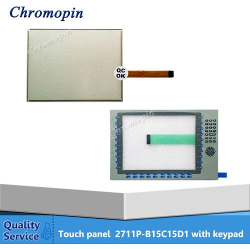 Touch panel for AB 2711P-B15C15D1 2711P-B15C15D2 2711P-B15C6D1 2711P-B15C6D2 PanelView Plus CE 1500 with Membrane keypad