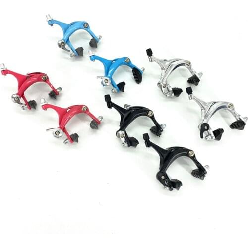 700C Road Bicycle Fixed Gear Bike Brake Caliper Front Rear V Brake Aluminum Alloy C Caliper Brakes