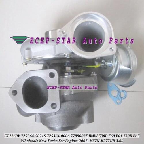 Turbo GT2260V 725364-0009 725364-0012 725364-0004 11657789083L09 778908G 7789083L 725364 For BMW 530D E60 E61 730D E65 M57N 3.0L