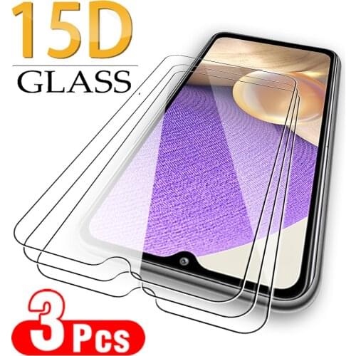 3PCS 9D Protective Glass Case For Samsung A32 5G Tempered Film For Samsung A32 A03S A21S A02S A82 A12 A21 A02 Screen Protector