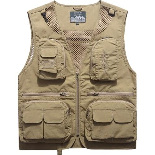 Summer 2019 New Vest Men Fashion V-neck Sleeveless Jacket Men Casual Thin Breathable Mesh Waistcoat Men Quick Dry Mens Vest