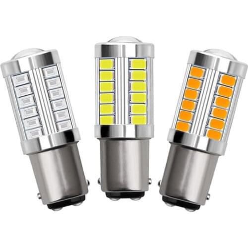 1Pcs 1157 33-SMD Durable High Bright Long Lifespan Low Consumption LED Car Bulb Backup Reverse Light 5630 BA15S P21W#290516