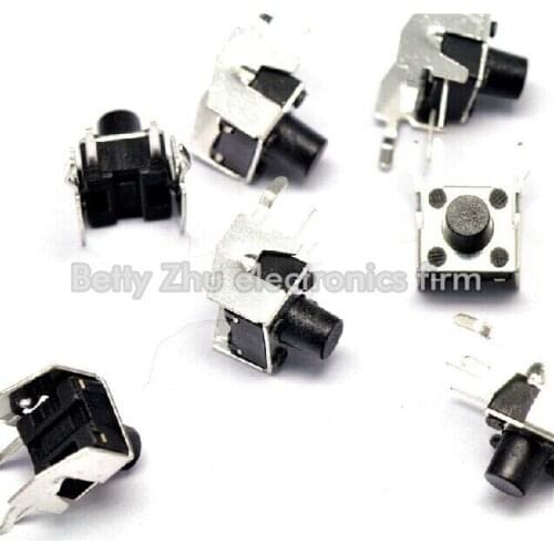 1000PCS/LOT 6 * 6 * 7MM touch switch with stand two feet of horizontal button switch