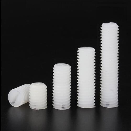 50pcs M2.5 M3 M4 M5 M6 M8 White Black Insulation Screw Thread Gauges Metric Threaded Screw Nylon Plastic Philips Pan Head
