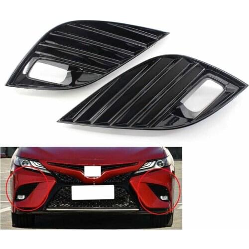 Bumper Bezel Fog Driving Light Lamp Cover Grill for Toyota Camry 2018 2019 SE XSE L&R NOT fit L/LE or XLE models