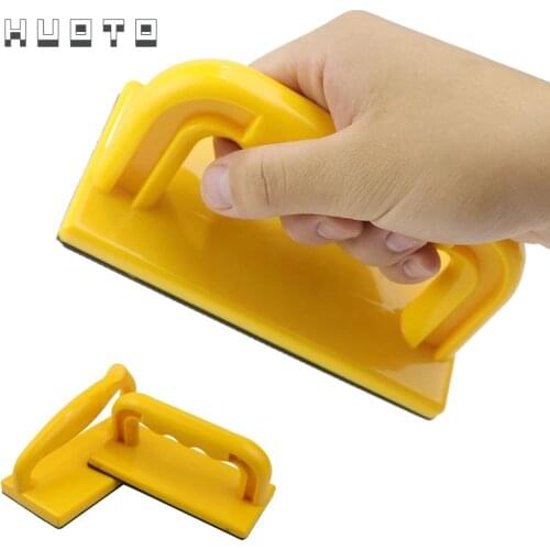 Yellow Wood Saw Oblique Handle Safety Push Block 150x70mm for Woodworking Router