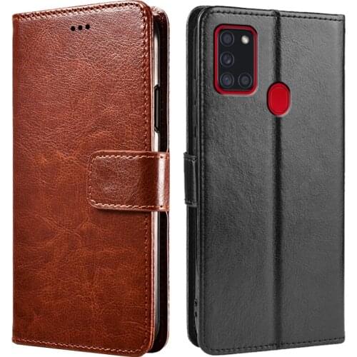 Luxury Business Flip Case For samsung a 21 s Leather Case Cover For Telefoontasjes Samsung Galaxy A21s A 21 A21 s 21s A217F etui