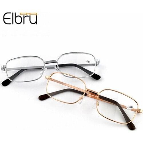 Elbru Ultralight High Definition Reading Glasses Fashion Eyewear Portable Gift For Parents Magnification Presbyopic Eyeglasses