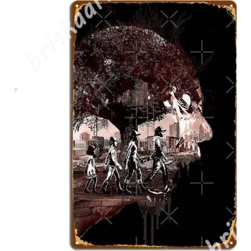 The Walking Dead Game Definitive Edition Logo Metal Signs Wall Decor Party create Cinema Garage Tin sign Posters