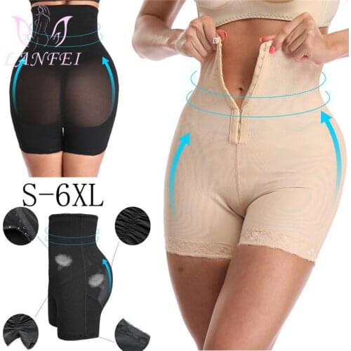 LANFEI Womens High Waist Panties Firm Tummy Control Butt Lifter Belly Shaper Shorts Thigh Slim Girdle Hook Shapewear Plus Size