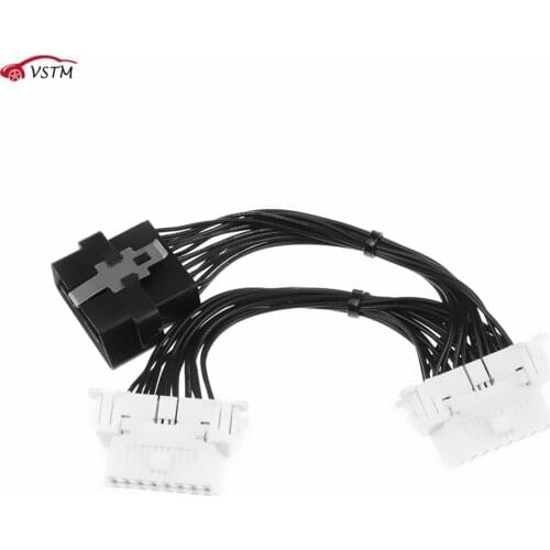 Hot Selling 16 pin OBD2 OBDii OBD 2 Splitter Extension Cable one Male to Two Female Y Cable OBD2 splitter extension for ELM327 I