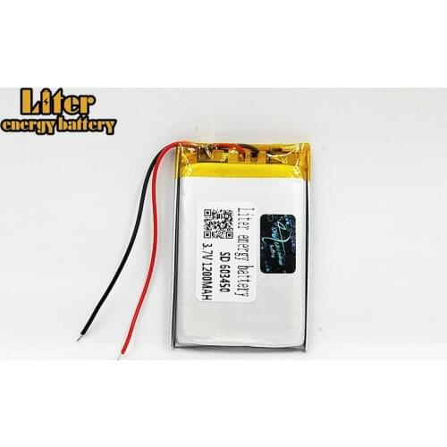 Size 603450 3.7V 1200mah Lithium polymer Battery with Protection Board For MP3 MP4 MP5 GSP DVD LED Light Camera Digital Products