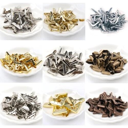 Metal Corners For Books Scrapbooking Photo Albums Menus Corner Protectors Metal Crafts DIY 40pcs
