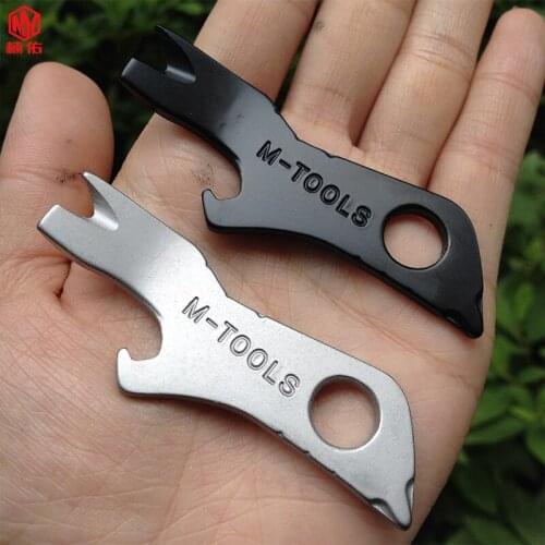 1PCS Mini Crowbar Tiger Baby Camping Multifunctional Beer Bottle Opener EDC Gadget Portable Screwdriver