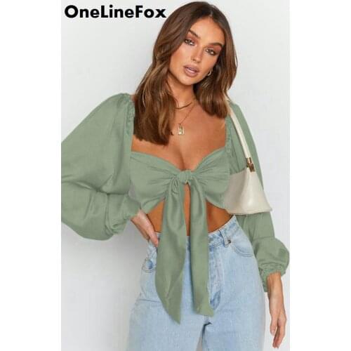 ONE LINE FOX Blouses With Sleeves