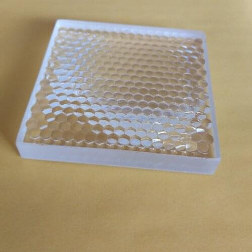 Optical Flys-eye Lens DIY Projector Light Glass Fresnel Lighthouse 66x63.6mm Illuminating System Lentes Compound Eye Lenses