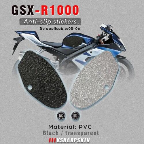 Motorcycle Non-slip Sticker Grips Protector Sticker Decal Gas Knee Grip Tank Traction Pad decals For SUZUKI 05-06 GSX-R1000