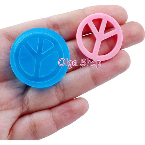 PYL670 26.0mm Mark Silicone Mold Fondant Cake Decoration Candy Resin Clay Earrings Necklace Craft Soap Candle FOOD SAFE