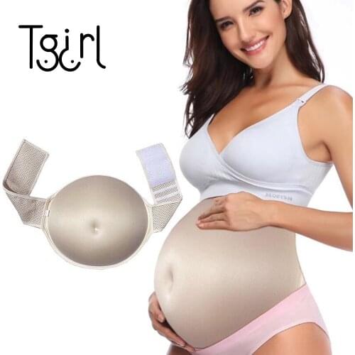 Pregnant Fake Belly Prosthesis Props Lightweight Pregnant-Belly Sponge Breathable