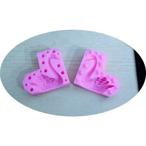 Swan silicone mold and plaster mold cake decoration mold