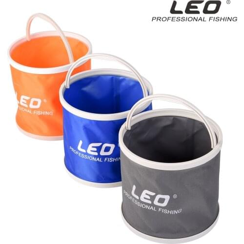 Folding Canvas Outdoor Fishing Bucket Portable Camping Hiking Fishing Bucket Fish Tackle Tools Folding Barrel