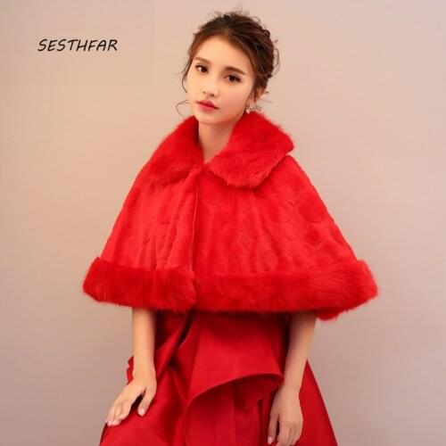 Wedding Jacket Bride Wraps Winter Wedding Shawl Fashion Wedding Dress Wraps Shawl Bridal Accessories PJ047