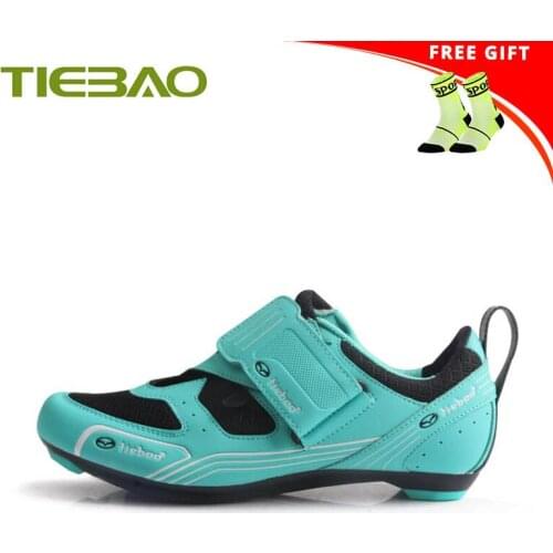 Tiebao Cycling Shoes Road Women Sapatilha Ciclismo Self-locking Breathable Ultra-light Outdoor Superstar Riding Bicycle Sneakers